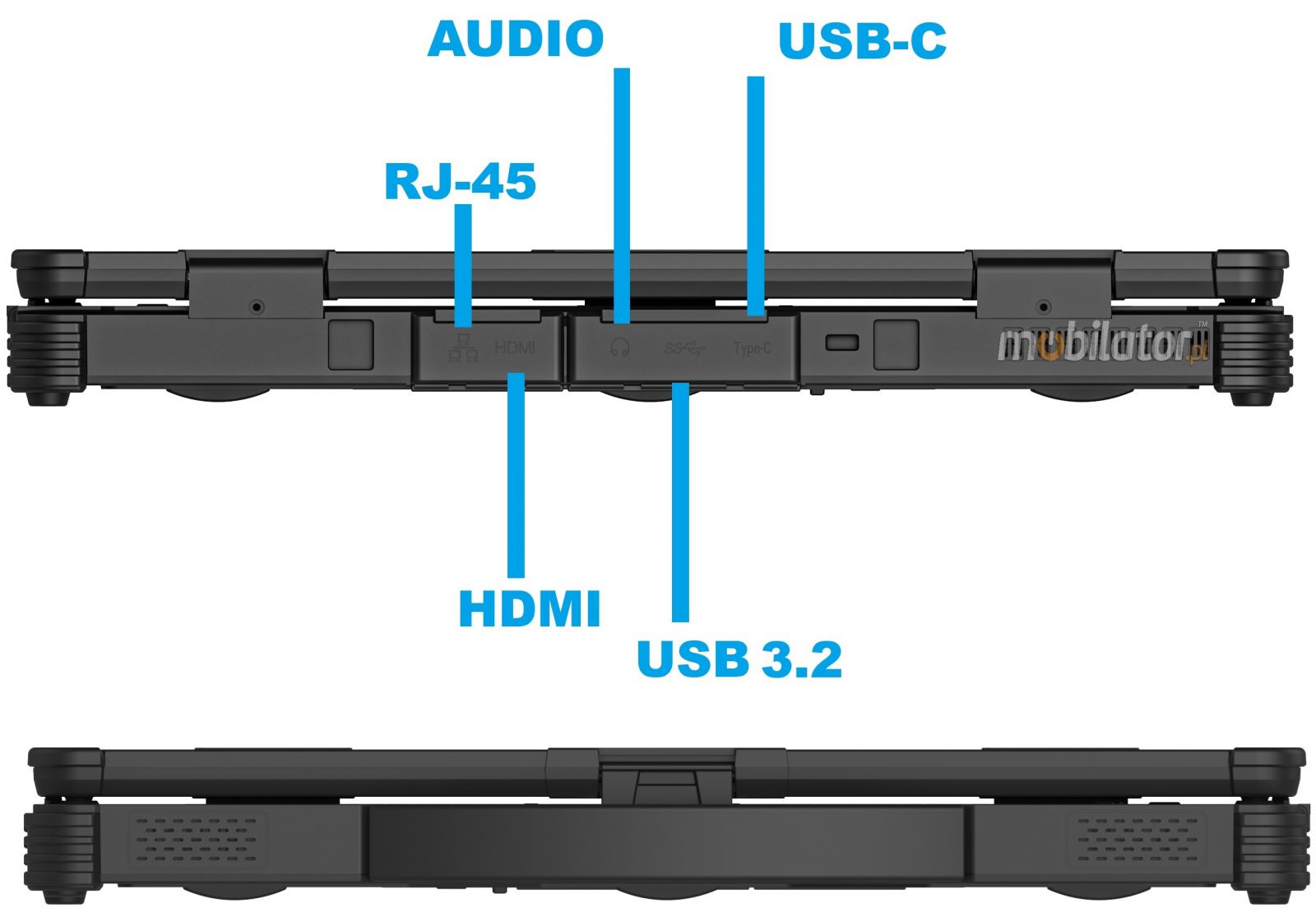 Emdoor X14A wstrzsoodporny przemysowy laptop Windows 11 IP65 Intel SSD
